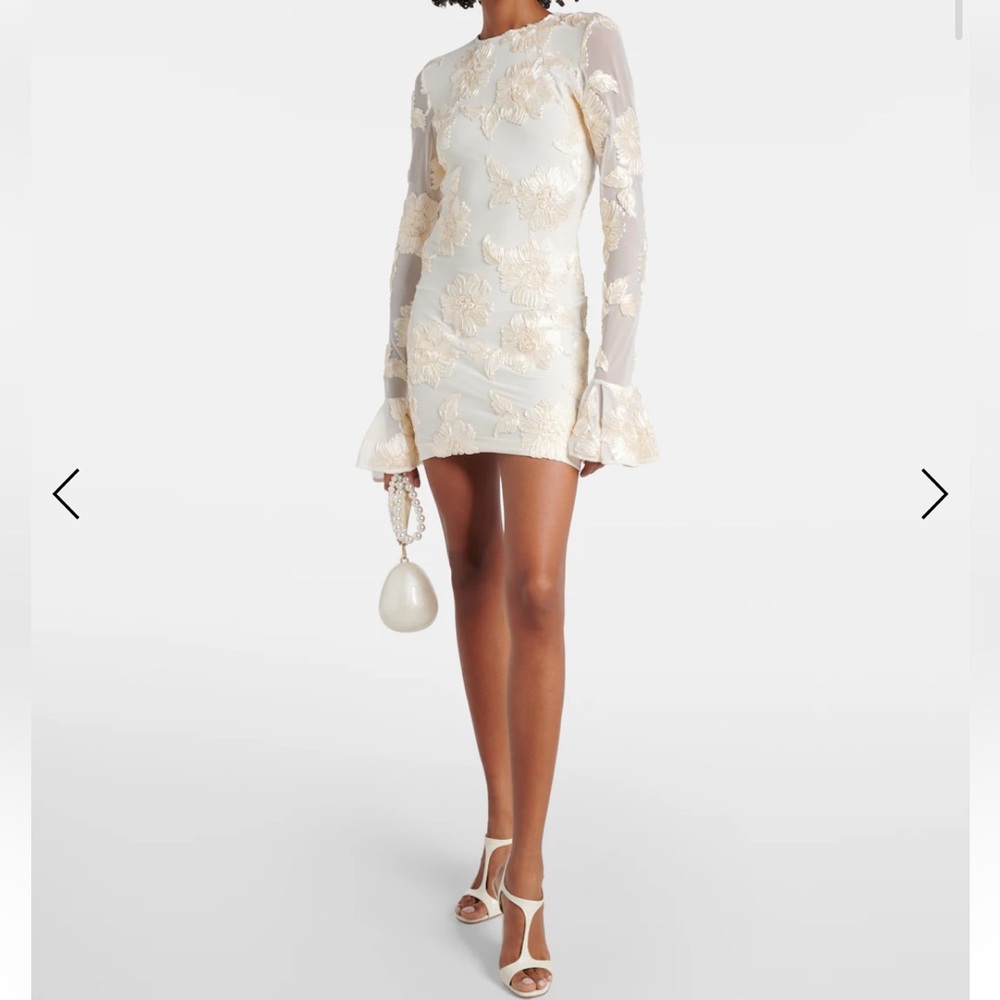 Mytheresa Ivory Mini Dress Size 8